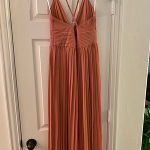 Muted Coral bridesmaids dress